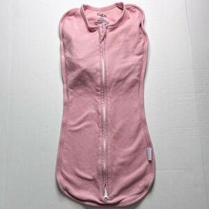 COPY - Comfy Cubs Dusty Rose Baby Swaddle with Zipper